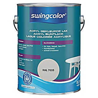 swingcolor Acryllak RAL 7035 Lichtgrijs (Lichtgrijs, 2,5 l, Glanzend)