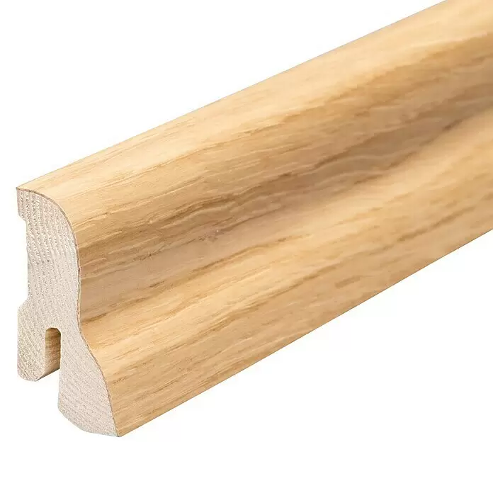 Sockelleiste - 240 x 2,2 x 4 cm, Eiche hell - Detailaufnahme