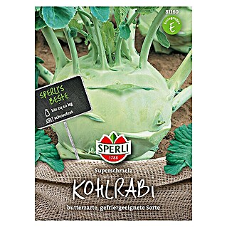 Sperli Gemüsesamen Kohlrabi (Superschmelz, Brassica oleracea, Erntezeit: Juni - November)