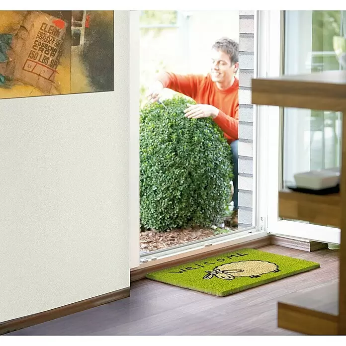 Astra Coco Fußmatte Style - 40 x 60 cm, Bunt, Material Nutzschicht: 100 % Kokos, Schaf, Kokos - Anwendungsbeispiel