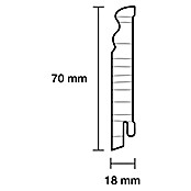 Sockelleiste (242 x 1,8 x 7 cm, Eiche) | BAUHAUS