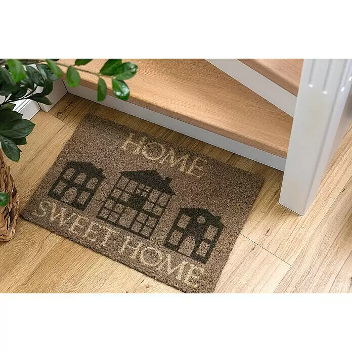 Astra Coco Fußmatte Style - 40 x 60 cm, Bunt, Material Nutzschicht: 100 % Kokos, Home Sweet Home, Kokos - Stimmungsaufnahme
