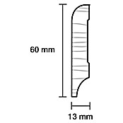 Sockelleiste (240 x 1,3 x 6 cm, Ahorn) | BAUHAUS