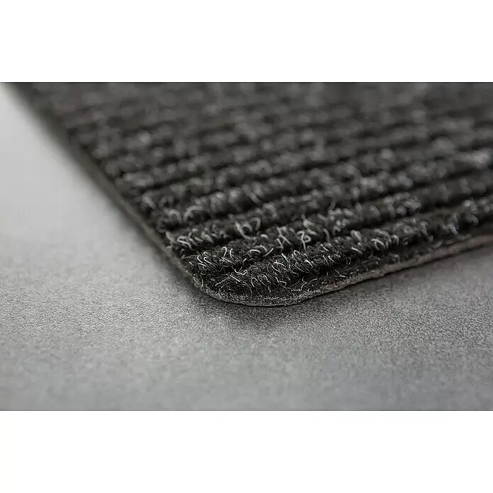 Astra Fußmatte Rib Line Sprint - 50 x 80 cm, Anthrazit, 100 % Polypropylen - Detailaufnahme