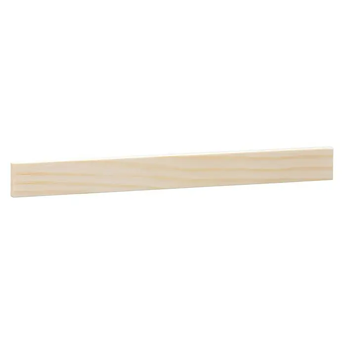Rechteckleiste - 90 cm x 20 mm x 5 mm, Kiefer - Abgebildeter heller Holzleisten-Zuschnitt, ideal für Heimwerkerprojekte und zur Holzbearbeitung. Hervorragende Qualität für diverse Anwendungen.