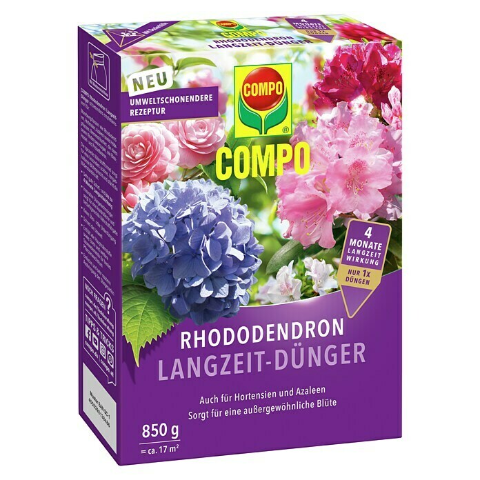 Compo Langzeitdünger Rhododendron850 g Diagonal View