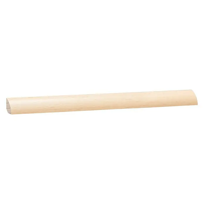 Viertelstab - 240 x 1,4 x 1,4 cm, Buche gedämpft - Nahaufnahme einer Viertelstab-Holzleiste, ideal für saubere Übergänge und stilvolle Akzente in jedem Raum. Vielseitig und leicht zu verarbeiten.