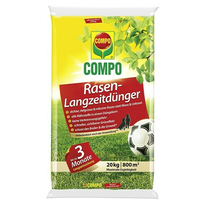 Compo Langzeit-Rasendünger20 kg Front View