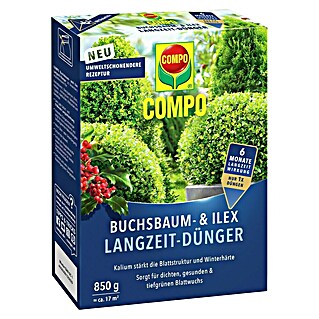 Compo Dolgotrajno gnojio za pušpan (850 g, Maksimalna površina pokrivanja: 17 m²)