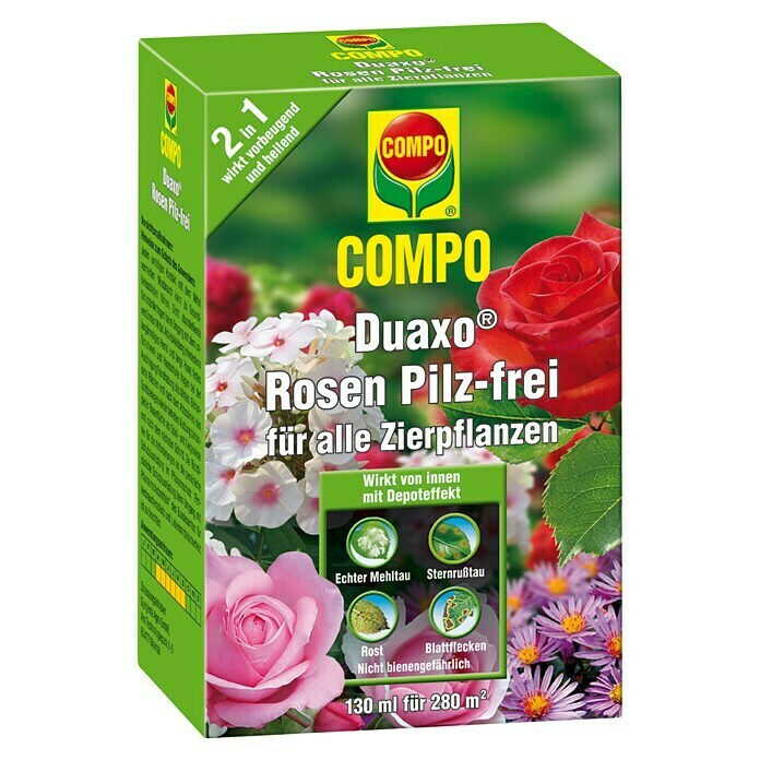 Compo Rosen-Pilzfrei Duaxo130 ml Diagonal View