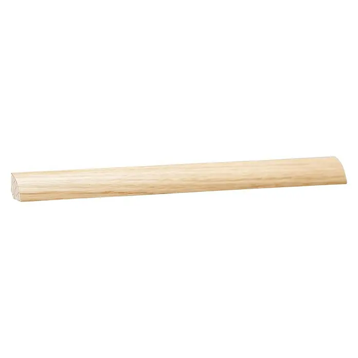 Viertelstab - 240 x 1,4 x 1,4 cm, Eiche Hell - Abgerundete Holzleiste für Innenräume. Ideal zur stilvollen Wand- und Bodenveredelung.