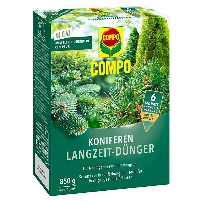 Compo Langzeitdünger Koniferen850 g Diagonal View