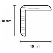 Profiles and more Winkelleiste (2,4 m x 1,5 cm x 1,5 cm, Kiefer, Unbehandelt)