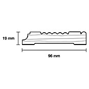 Bekleidungsleiste (2,4 m x 9,6 cm x 1,9 cm, Kiefer, Unbehandelt)