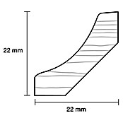 Hohlkehlleiste (240 x 2,2 x 2,2 cm, Fichte) | BAUHAUS