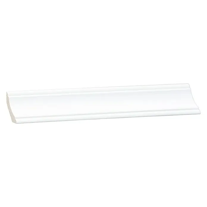 Abschlussleiste - 240 x 2,9 x 2,9 cm, Kiefer, Weiß - Weiße Zierleiste, ideal zur Verschönerung von Wänden und Decken. Die Leiste besticht durch ihr schlichtes und elegantes Design und sorgt für einen sauberen Abschluss.