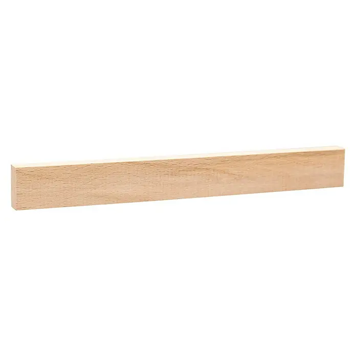 Rechteckleiste - 100 cm x 20 mm x 10 mm, Buche - Holzleiste: Diese Leiste ist aus hellem Holz gefertigt und eignet sich ideal für DIY-Projekte und zur Dekoration in Ihrem Zuhause.