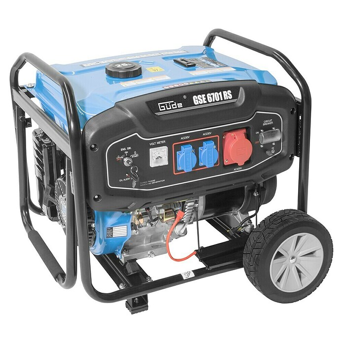 Güde Stromerzeuger GSE 6701 RS (5,5 kW, Tankvolumen: 25 l, Verbrauch: 3,57 l/h) | BAUHAUS