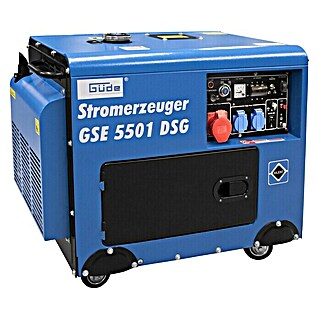 Güde Stromerzeuger GSE 5501 DSG (5.000 W, Tankvolumen: 14,5 l, Betriebsdauer: 7,3 h)