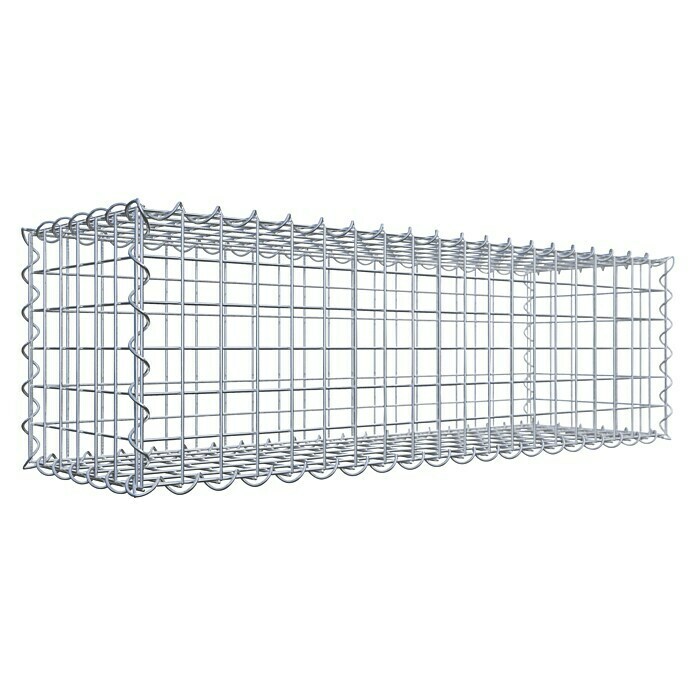 Gabiona Gabione (100 x 30 x 30 cm, Metall, Maschenbreite: 50 mm, Maschenhöhe: 50 mm) | BAUHAUS