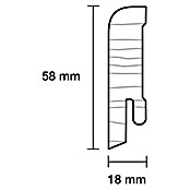 Sockelleiste (240 x 1,8 x 5,8 cm, Fichte, Unbehandelt) | BAUHAUS