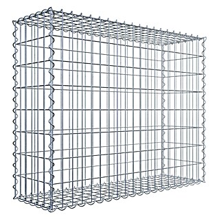 Gabiona Gabione (100 x 30 x 80 cm, Metall, Maschenbreite: 50 mm, Maschenhöhe: 100 mm)
