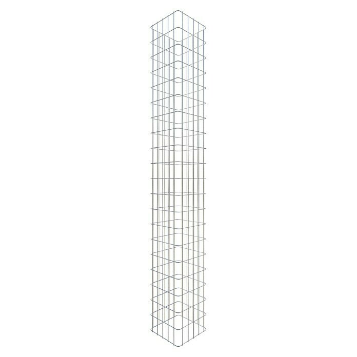 Gabiona Gabionensäule geschweißt (27 x 27 x 200 cm, Metall, Maschenbreite: 50 mm, Maschenhöhe: 100 mm) | BAUHAUS