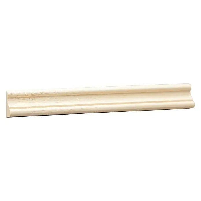 Profilleiste - 240 x 1,4 x 2,8 cm, Abachi - Helles Holzprofilleiste, ideal für Wandgestaltung und Dekoration.  Die Leiste verleiht jedem Raum ein elegantes Aussehen.