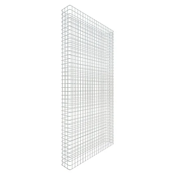 Gabiona Gabione - 107 x 17 x 180 cm, Metall, Maschenbreite: 50 mm, Maschenhöhe: 50 mm - Weißer Gitterkorb aus Metall, ideal für die Lagerung und Organisation von Gegenständen. Robustes Design für vielseitige Einsatzmöglichkeiten.
