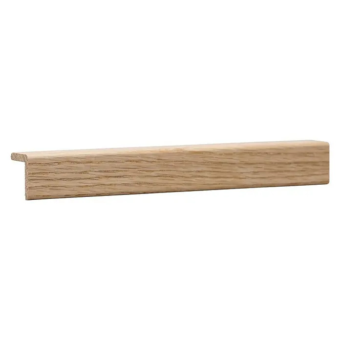 Winkelleiste - 242 x 2,7 x 2,7 cm, Eiche - Holzleiste aus Eiche, ideal für den Innenausbau. Sie ist ein dekoratives Element für ein stilvolles Zuhause.