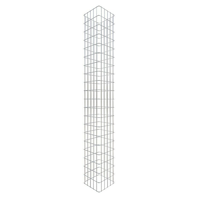 Gabiona Gabionensäule geschweißt (27 x 27 x 200 cm, Metall, Maschenbreite: 50 mm, Maschenhöhe: 100 mm) | BAUHAUS