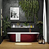 Camargue Freistehende Badewanne Torino (L x B: 170 x 80 cm, Sanitäracryl, Bordeaux/Weiß) | BAUHAUS