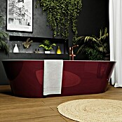 Camargue Freistehende Badewanne Torino (L x B: 170 x 80 cm, Sanitäracryl, Bordeaux/Weiß) | BAUHAUS