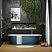 Camargue Freistehende Badewanne Torino (L x B: 170 x 80 cm, Sanitäracryl, Blau/Weiß) | BAUHAUS