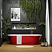 Camargue Freistehende Badewanne Torino (L x B: 170 x 80 cm, Sanitäracryl, Rot/Weiß) | BAUHAUS