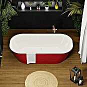 Camargue Freistehende Badewanne Torino (L x B: 170 x 80 cm, Sanitäracryl, Rot/Weiß) | BAUHAUS