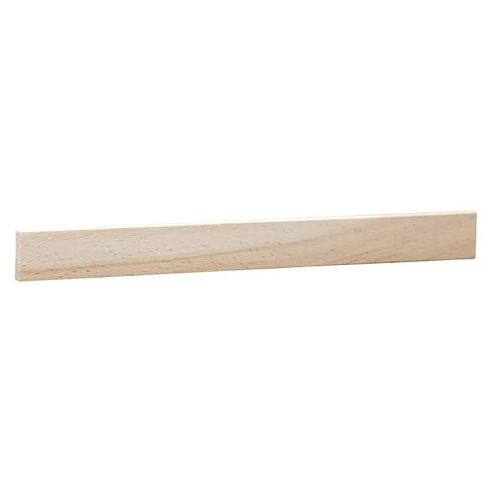 Rechteckleiste - 100 cm x 20 mm x 5 mm, Buche - Ein rechteckiger Holzblock mit glatter Oberfläche, ideal für Bastelarbeiten oder als minimalistisches Dekorationselement.