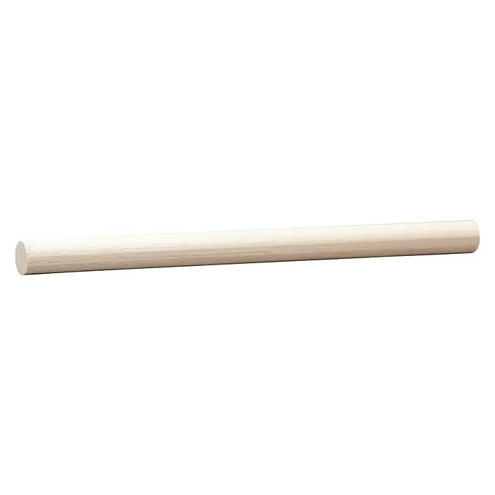 Rundstab I - Ø x L: 14 mm x 1 m, Buche, Glatt - Heller Holzstab, ideal für Bastelprojekte, Heimwerkerarbeiten oder als Stütze. Vielseitig einsetzbar und naturbelassen.