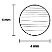 Rundstab I (Ø x L: 4 mm x 1 m, Buche, Glatt)