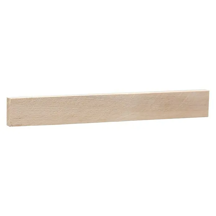 Rechteckleiste - 100 cm x 23 mm x 8 mm, Buche - Ein langer, heller Holzleisten, ideal für Bastelarbeiten oder als dekoratives Element. Vielseitig einsetzbar und einfach zu bearbeiten.