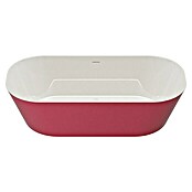 Camargue Freistehende Badewanne Torino (L x B: 170 x 80 cm, Sanitäracryl, Rot/Weiß) | BAUHAUS