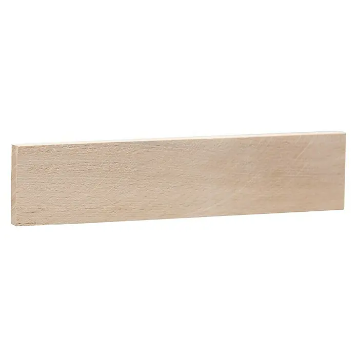 Rechteckleiste - 100 cm x 45 mm x 8 mm, Buche - Helles Holzbrett, ideal für Bastelprojekte oder als schlichte Unterlage, mit feiner Maserung und sauber geschnittenen Kanten.
