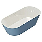 Camargue Freistehende Badewanne Torino (L x B: 170 x 80 cm, Sanitäracryl, Blau/Weiß) | BAUHAUS