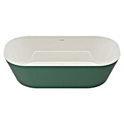 Camargue Freistehende Badewanne Torino (L x B: 170 x 80 cm, Sanitäracryl, Grün/Weiß) | BAUHAUS