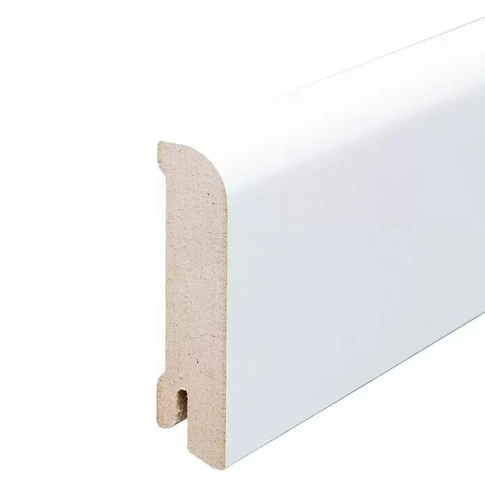 Sockelleiste - 244 x 1,8 x 7,6 cm, MDF, Beschichtet - Detailaufnahme