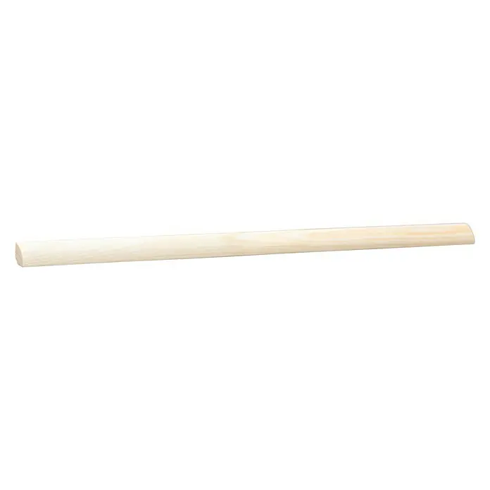 Viertelstab - 90 cm x 7 mm x 7 mm, Kiefer - Ein helles Holzrundholz, ideal für Bastelprojekte, Modellbau oder als Stange für leichte Anwendungen. Naturholz mit abgerundeten Enden.