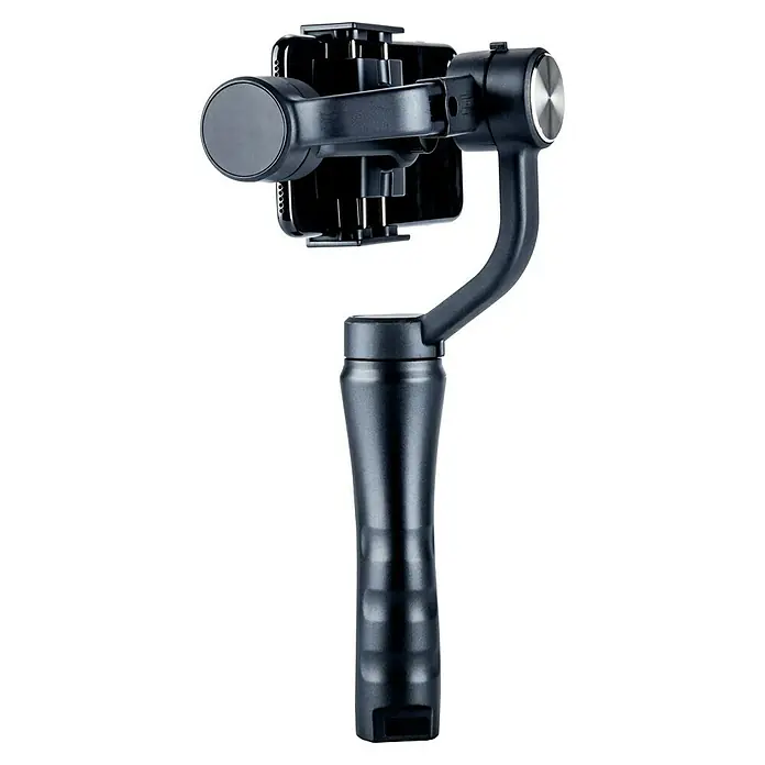 Voltomat Smartphone-Halter 3-Achsen-Gimbal - Schwarz, Höhe: 29,1 cm - Aufnahme eines 3-Achsen-Gimbal-Stabilisators für Smartphones, der ruhige und professionelle Videos und Fotos ermöglicht. Ideal für Vlogger und Filmemacher.