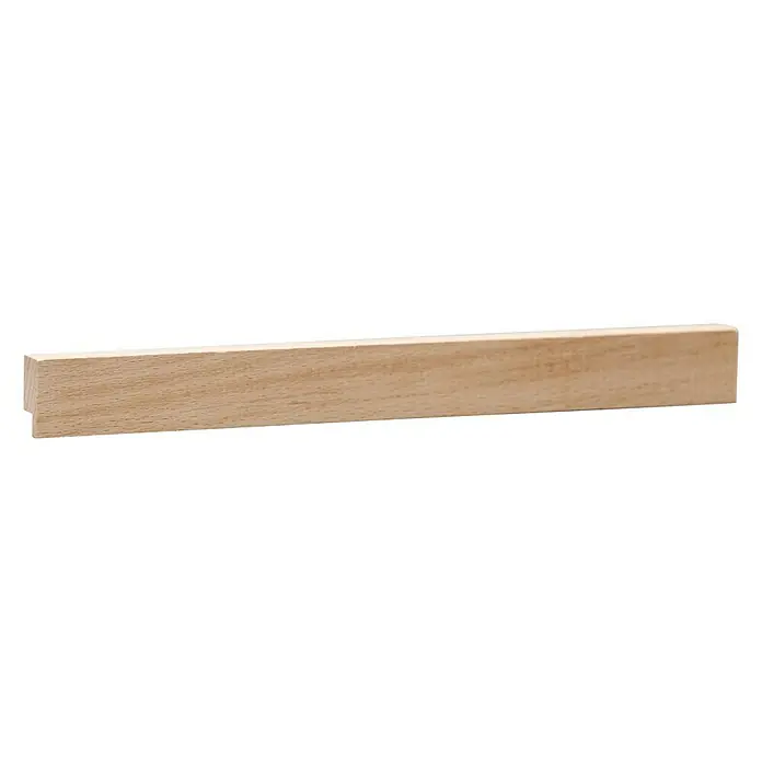 Falzleiste - 100 cm x 20 mm x 10 mm, Buche - Holzleiste, ideal für Bau- und Bastelprojekte. Vielseitig einsetzbar und einfach zu bearbeiten.