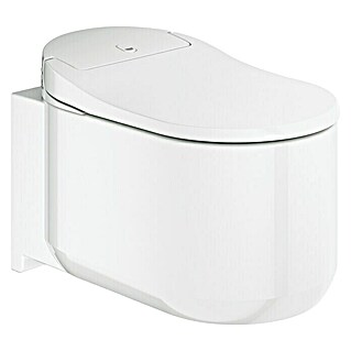 Grohe Sensia Arena Wand-Dusch-WC-Set (Spülrandlos, Mit antibakterieller Glasur, Spülform: Tief, WC Abgang: Waagerecht, Weiß)