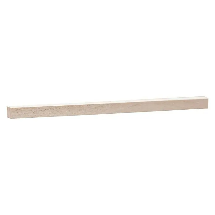 Quadratleiste - 100 cm x 10 mm x 10 mm, Buche - Holzleiste mit glatter Oberfläche und quadratischem Querschnitt. Ideal für Modellbau, Heimwerken und Bastelprojekte.